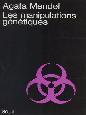 cover image of Les Manipulations génétiques